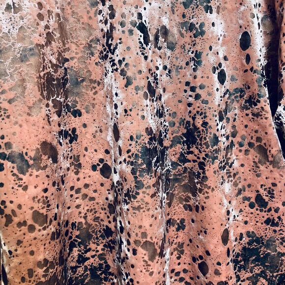 Cousin Earl Womens Shift Dress Deep Vneck Velvet Burnout Midi Short Antique Pink - Picture 5 of 10